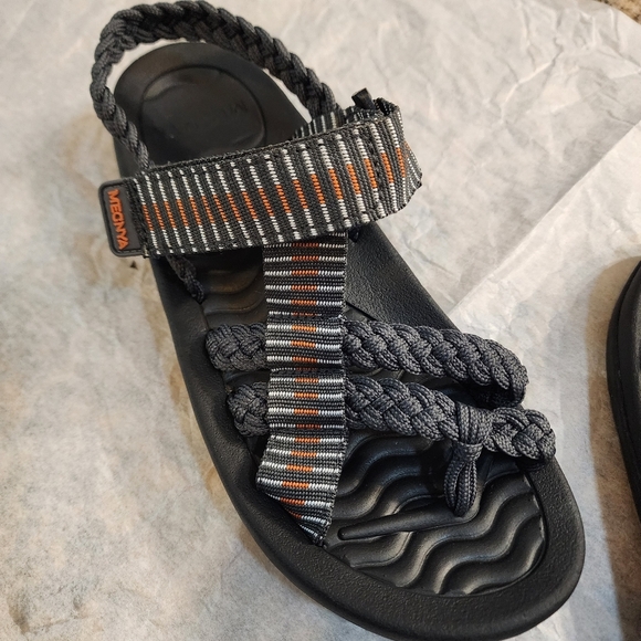 Rope and Velcro Sandals-*READ Description* - Picture 7 of 12